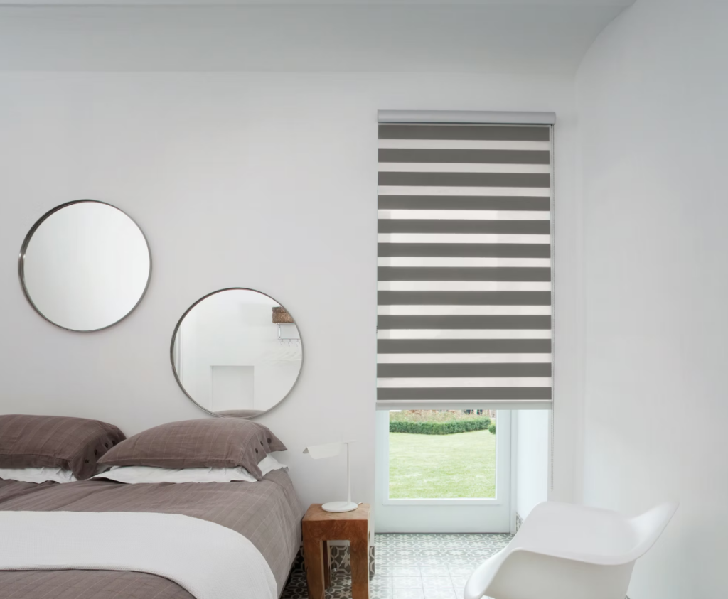 Duo rolgordijnen slaapkamer