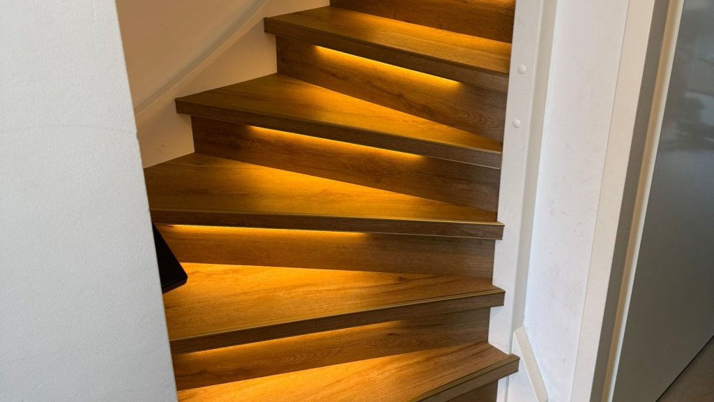 Traprenovatie met LED-verlichting