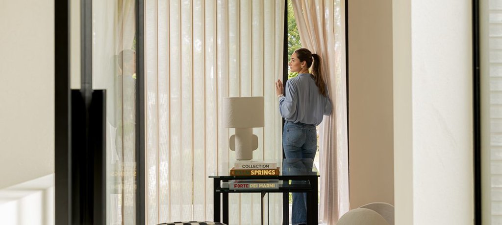 Raamdecoratie in een interieur