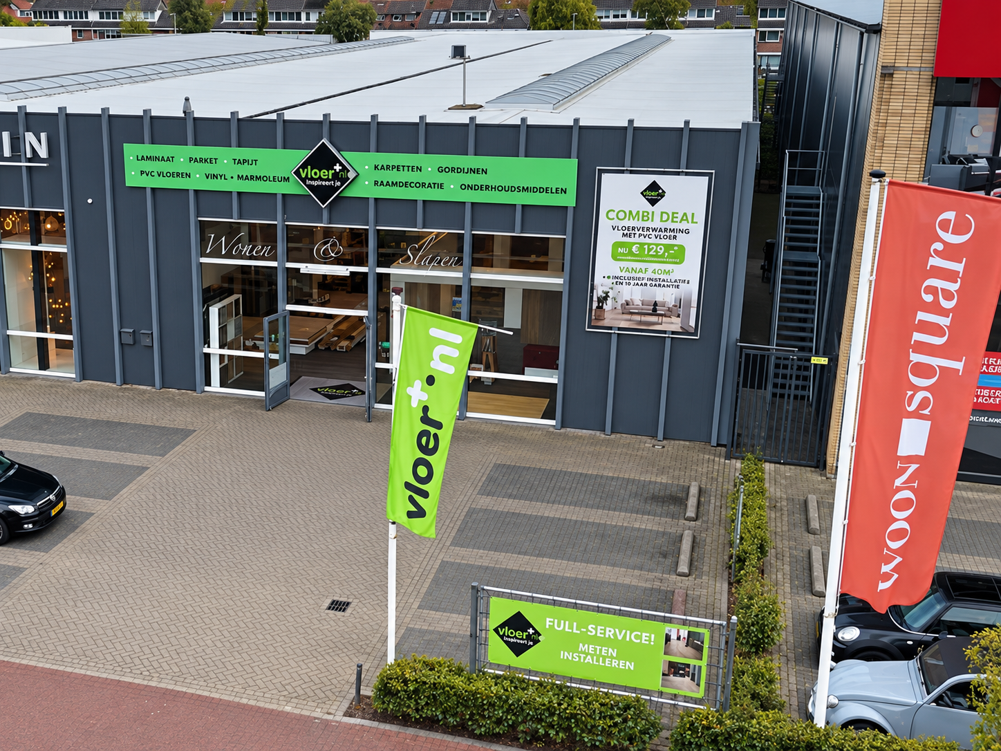 Bedrijfspand Vloerplus in Alkmaar.